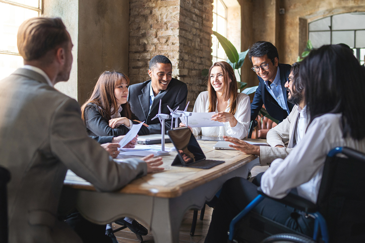 multiethnic businesspeople